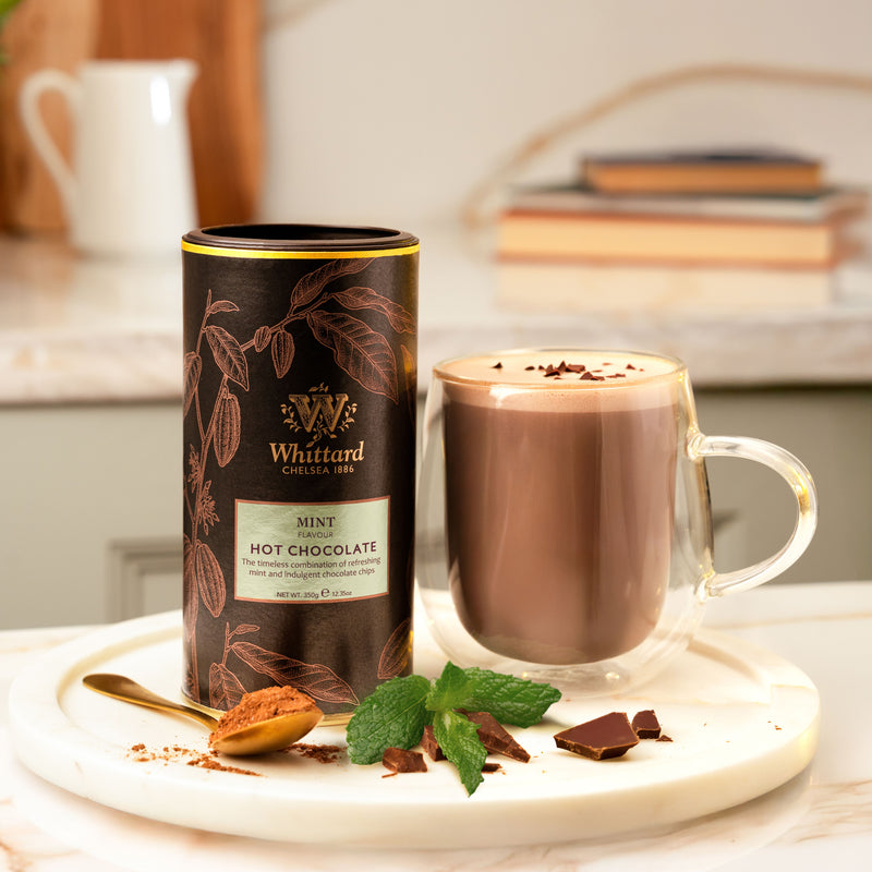 Whittard mint hot chocolate powder 350g, imported from the UK