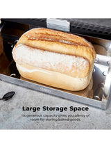 Next Tower Black Solitaire Bread Bin- Buy online at McGrocer