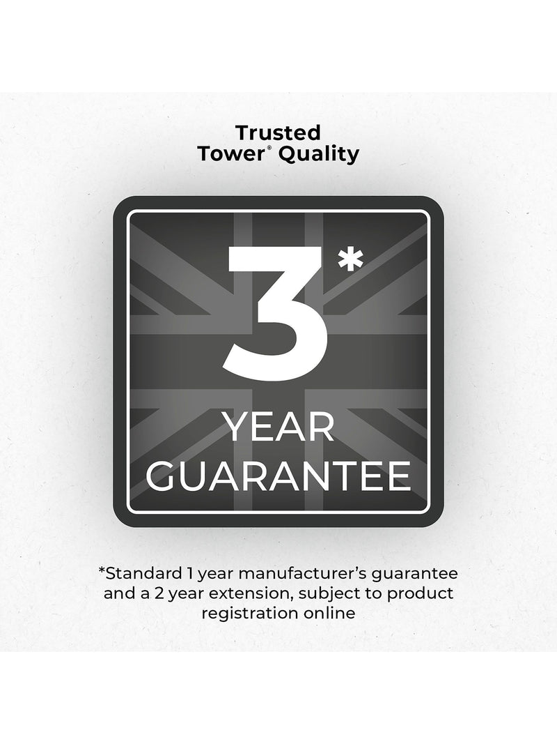 Tower Black Solitaire bread bin, imported from the UK