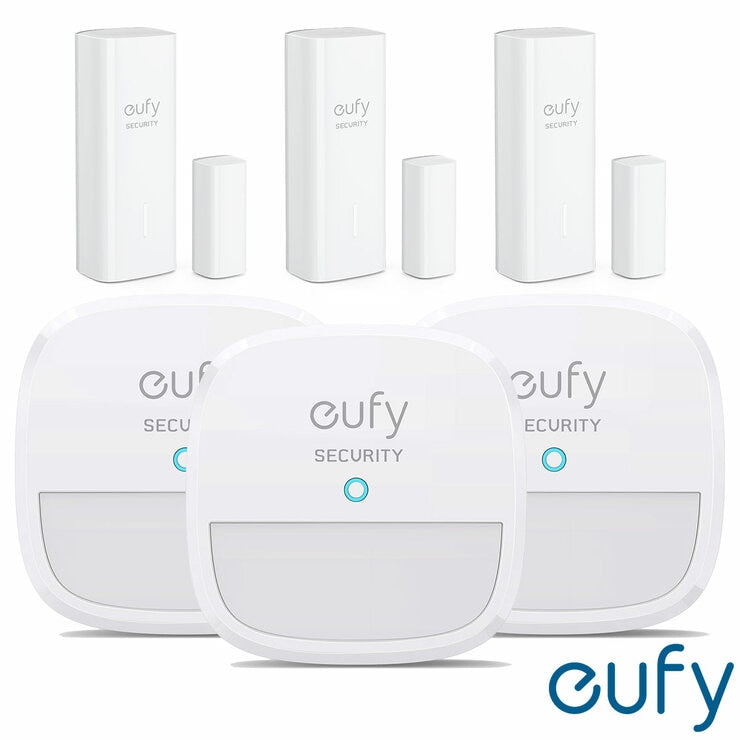 eufy Alarm Kit with 3 motion and 3 entry sensors (British brand)