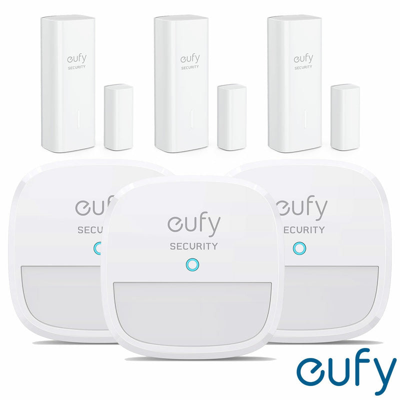 eufy Alarm Kit with 3 motion and 3 entry sensors (British brand)
