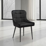 Costco UK Indus Valley Kia Black Velvet Dining Chair 2 Pack- Buy online at McGrocer