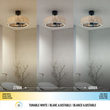 Artika rattan ceiling fan light 61cm- British product