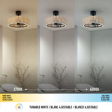 Artika rattan ceiling fan light 61cm- British product