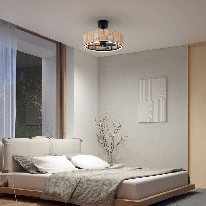 Artika rattan ceiling fan light 61cm- British product