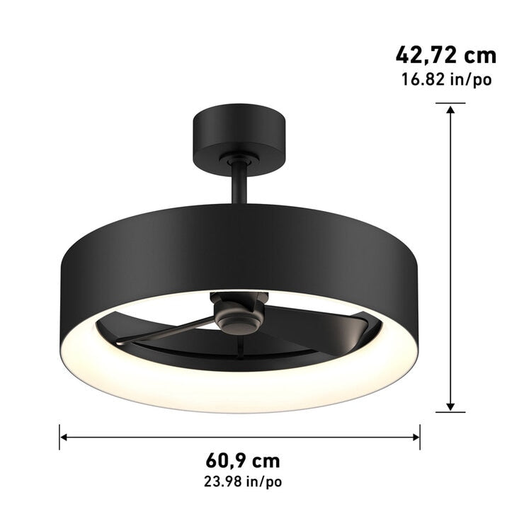 Artika Aiden 24-inch fan light with remote control, UK version