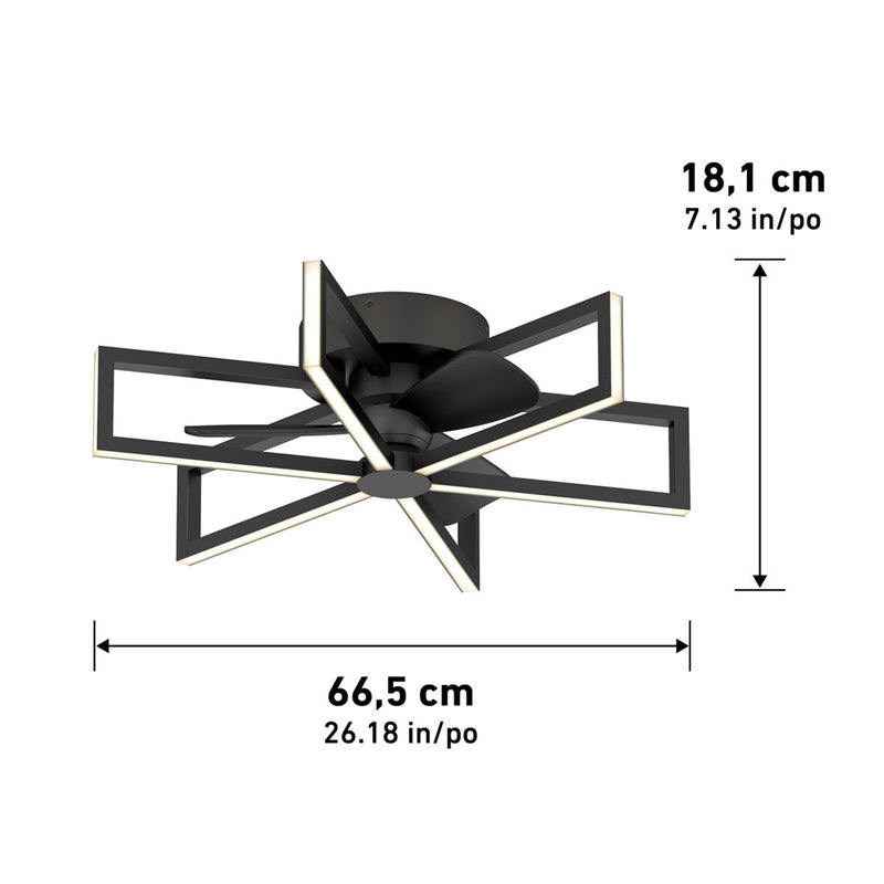 Artika Swirl 26 inch ceiling fan light (British brand)