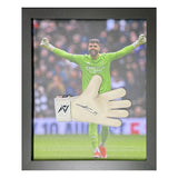Allstarsignings David Raya signed framed goalkeeper glove - British product