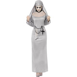 Superdrug Smiffys Gothic Nun Costume, Grey with Dress & Headpiece- Buy online at McGrocer