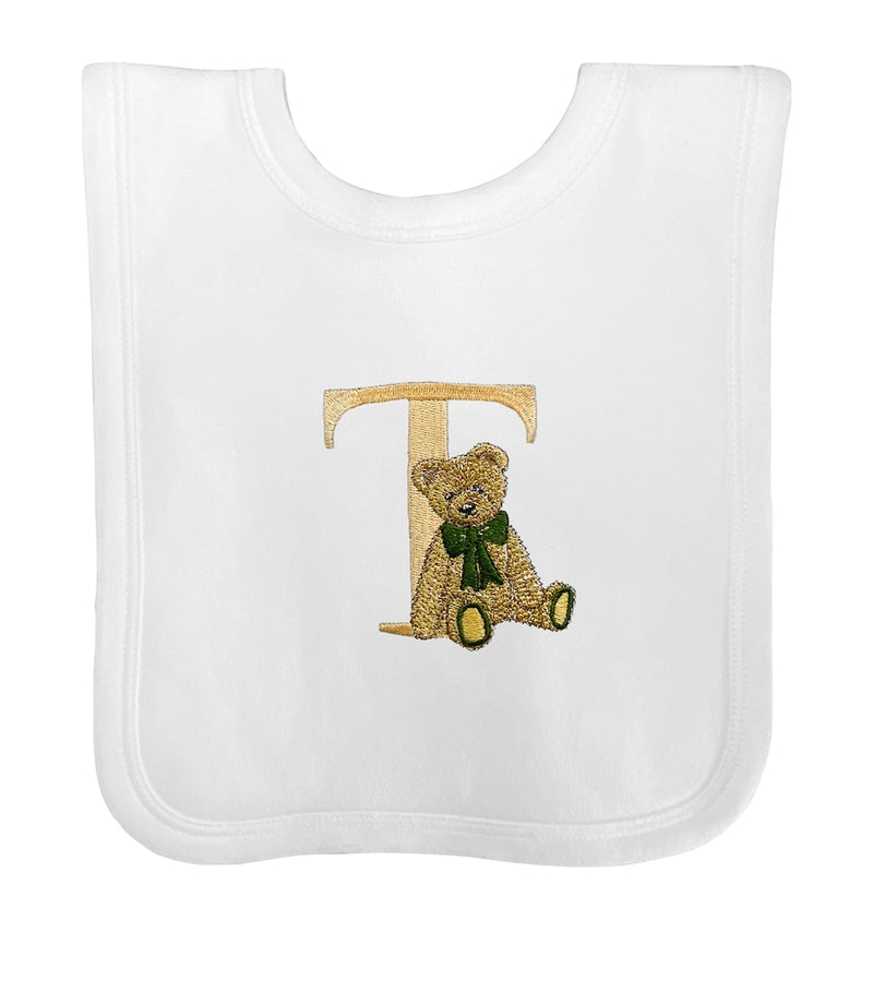 Paint My Dreams cotton monogram bib, UK version