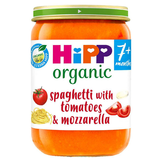 HiPP Organic Spaghetti with tomatoes & mozzarella Baby Food Jar 7+ Months 190g GOODS Boots   