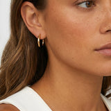 Superdrug MUCHV Gold Pull-Through Hoop Earrings 1cm- Buy online at McGrocer