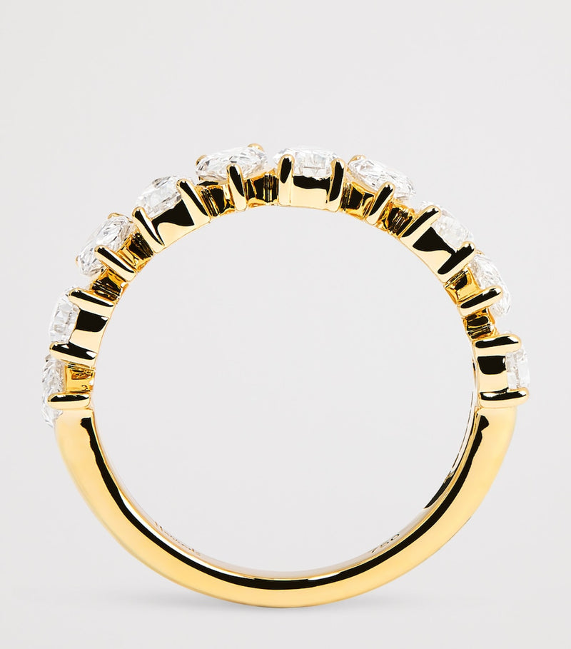 Harrods yellow gold diamond eternity ring 1.90ct, imported from the UK