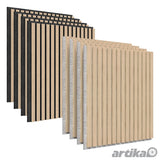 Artika acoustic wall panels 4 pack oak finish (British brand)