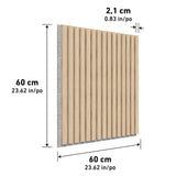 Artika acoustic wall panels oak grey 4 pack UK version