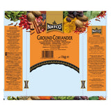 Natco ground coriander 1kg spice (British brand)