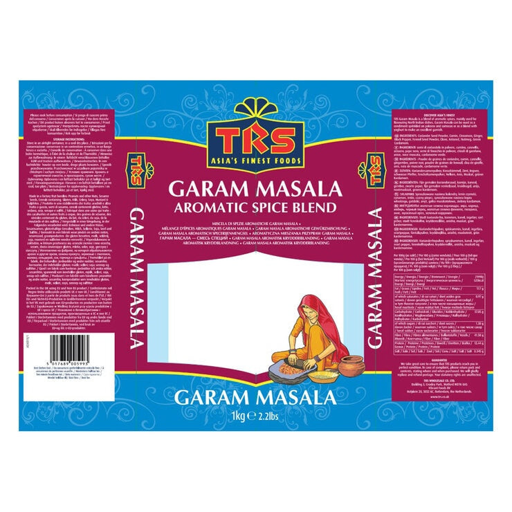 TRS Garam Masala 1kg spice blend, UK version