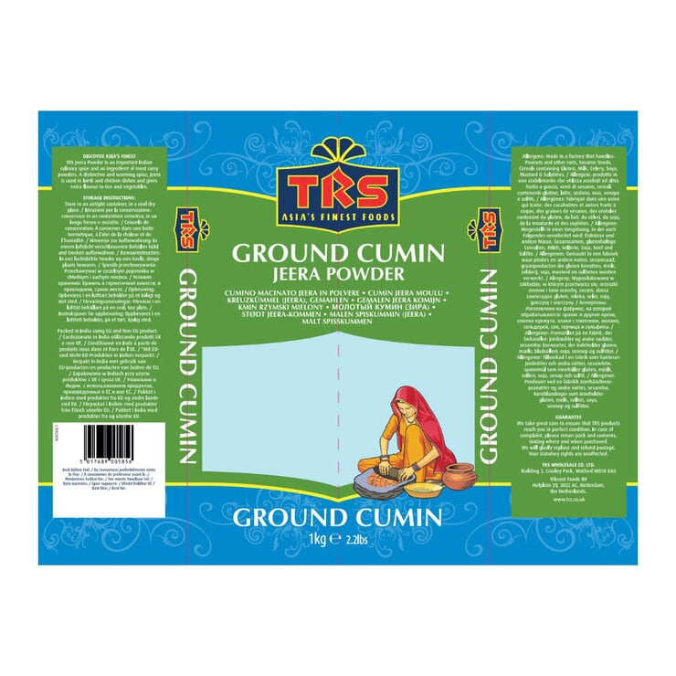 TRS ground cumin spice 1kg packet - British product