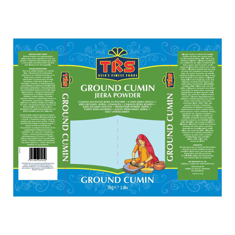 TRS ground cumin spice 1kg packet - British product