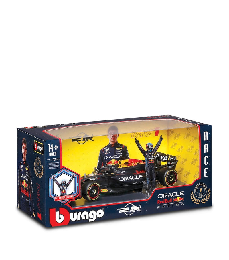 Bburago F1 Red Bull RB20 model with Verstappen figure 1:24 scale (British brand)