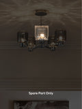 Jensen smoke grey glass spare part (British brand)
