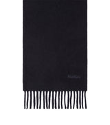Harrods Max Mara Wool Fringed Logo Scarf- Buy online at McGrocer