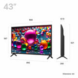 LG 43-inch 4K Ultra HD smart TV (British brand)