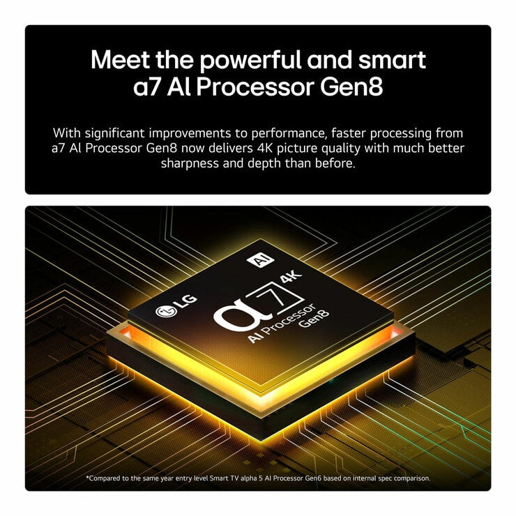 LG 43-inch 4K Ultra HD smart TV (British brand)