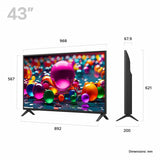 LG 43-inch 4K Ultra HD smart TV (British brand)