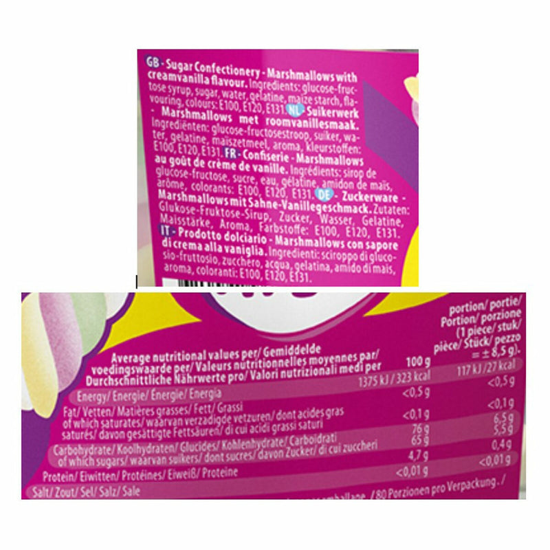 Frisia rainbow twister cream vanilla flavour marshmallows 680g - British product