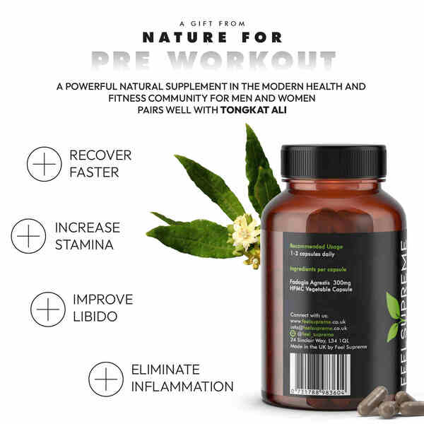 Feel Supreme Fadogia Agrestis supplement 90 capsules - British product