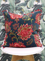 Next Riva Paoletti Smoke Blue Malisa Paisley Pattern Polyester Filled Cushion- Buy online at McGrocer