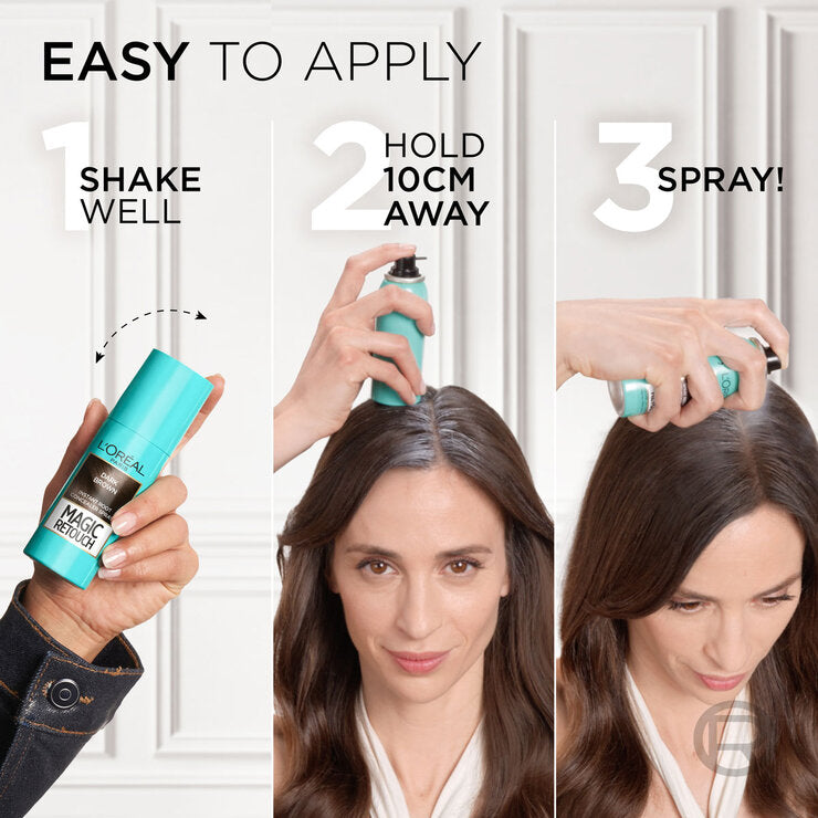 L'Oreal Paris root touch up hair spray 3 shades, imported from the UK