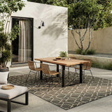 Costco UK Nourison Horizon Geometric Charcoal Indoor Outdoor Rug, 183 x 274 cm- Buy online at McGrocer