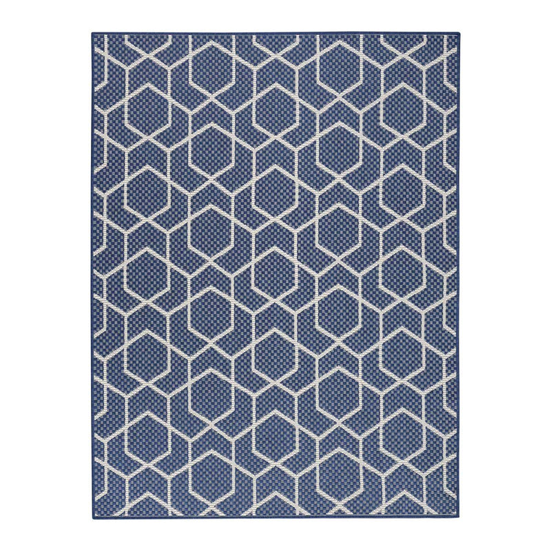 Nourison Horizon Geometric Navy rug 183x274 cm, UK version