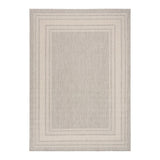 Nourison Horizon Border Grey rug 183 x 274 cm, imported from the UK