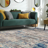Costco UK Asiatic Nova Illusion Blue Rug, 200 x 290 cm- Buy online at McGrocer