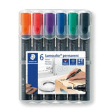 Staedtler Lumocolor Bullet Tip Permanent Markers 6 per pack GOODS M&S