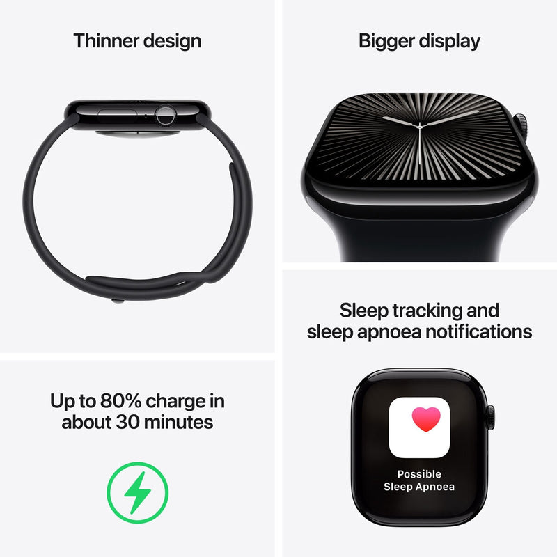 Apple Watch Series 10 Aluminium Sport Loop 46mm, UK version