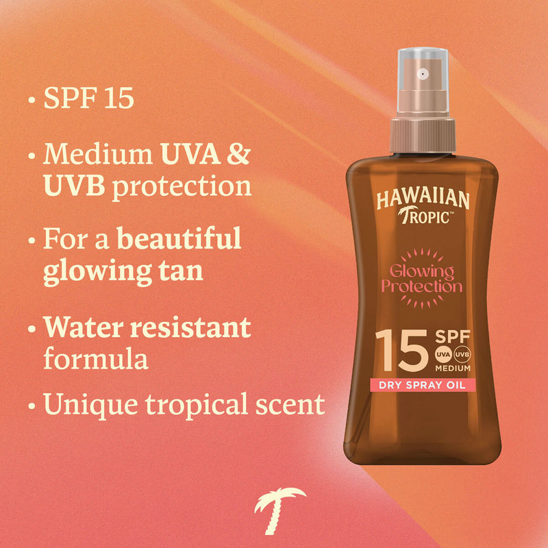 Hawaiian Tropic sun protection set with SPF oils and after sun, UK version