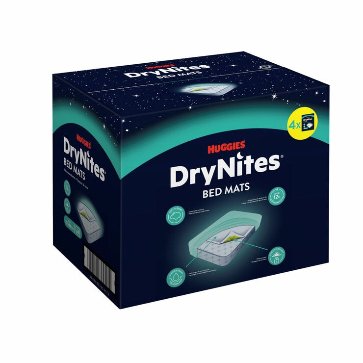 Huggies DryNites bed mats 4x7 pack - British product