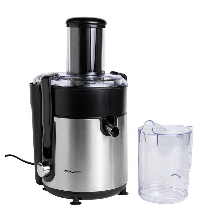 Cookworks black juicer 800W, imported from the UK