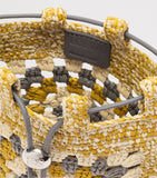 LOEWE x Paula's Ibiza crochet logo bag in raffia and calfskin (British brand)