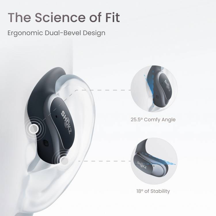 Shokz Openfit Air open-ear true wireless earbuds Black - British product