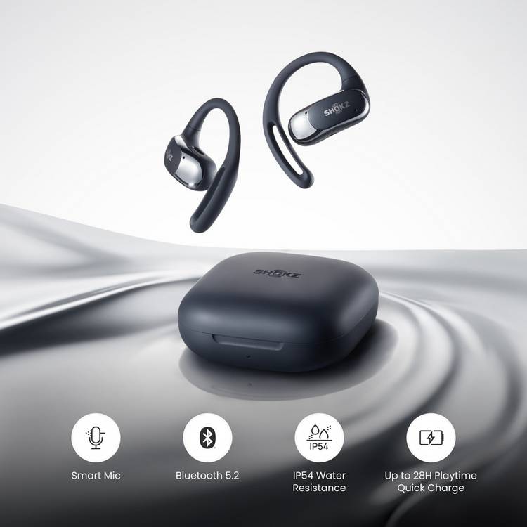 Shokz Openfit Air open-ear true wireless earbuds Black - British product