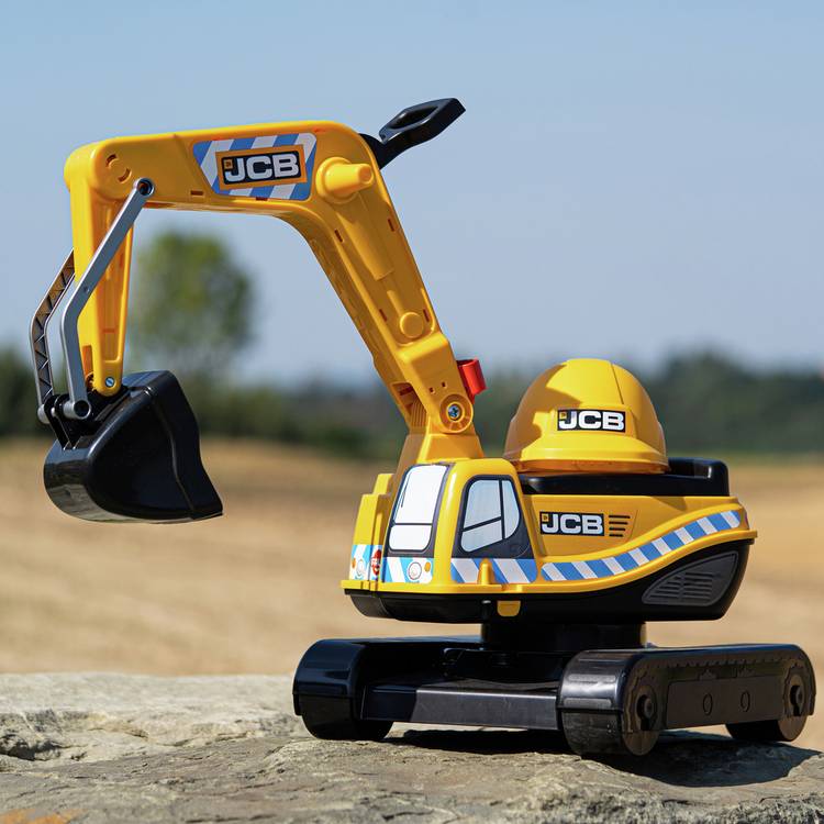 Falk JCB Digger ride-on toy with working mechanical arm (British brand)