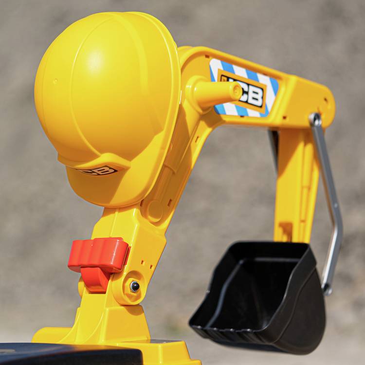 Falk JCB Digger ride-on toy with working mechanical arm (British brand)