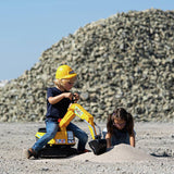 Falk JCB Digger ride-on toy with working mechanical arm (British brand)
