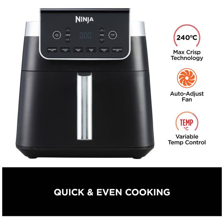 Ninja MAX PRO Air Fryer 6.2L, imported from the UK