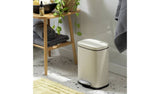 Argos Home 5 Litre Rectangular Pedal Bin - Natural- Buy online at McGrocer